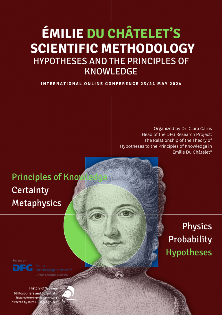 Conference: Émilie Du Châtelet’s Scientific Methodology Hypotheses and ...