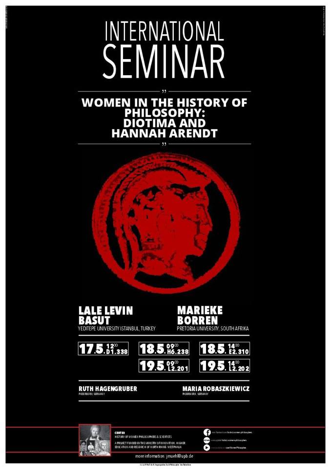 International Seminar – Women in the History of Philosophy: Diotima and Hannah Arendt